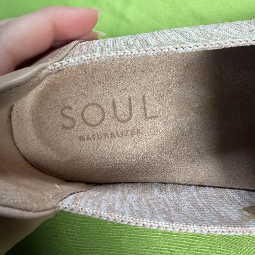 Soul Naturalizer Shoes Women's Size 9.5M Kemper Tan Heather Slip On Loafers
